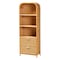 Bali & Pari Curacao Modern Bohemian Light Honey Rattan 2-Drawer Bookcase 243-13570-ZORO - alternate 1